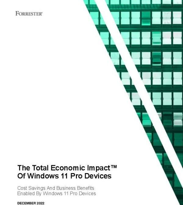 The Economic Impact of Windows 11 Pro Devices